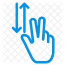 Hoch runter Finger  Icon