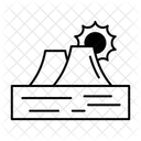 Plateau Berg Stethoskop Symbol