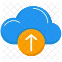 Hochladen Daten Cloud Computing Symbol