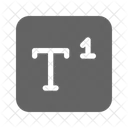 Hochgestellt Typ Buchstabe Symbol