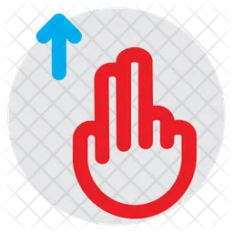 Nach oben schnippen  Symbol
