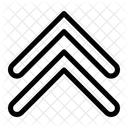 Hochladen Chevron Nach Oben Doppelter Chevron Symbol