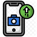 Hochladen Smartphone Kommunikation Symbol