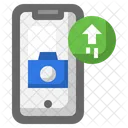 Hochladen Smartphone Kommunikation Symbol