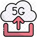 Hochladen 5 G Cloud Symbol