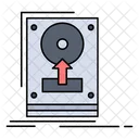 Zum Laufwerk hochladen  Symbol