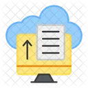 Hochladen von Cloud-Dateien  Symbol