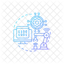 Leistungsstarke Computerinfrastruktur  Symbol