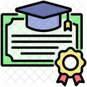 Hochschulbildung Diplom Ausbildung Symbol