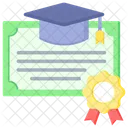 Hochschulbildung Diplom Ausbildung Symbol