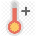 Temperatur Anstieg Hoch Icon