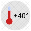 Temperatur Zustand Heiss Icon