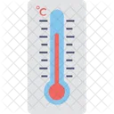 Hoch Temperatur Thermometer Icon