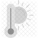 Hohe Temperatur Heiss Sommer Icon