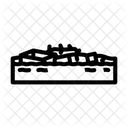 Hochwasser Schutt Wasser Symbol