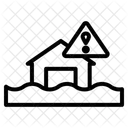 Hochwasserwarnung  Symbol