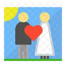 Hochzeit Paar Liebhaber Icon