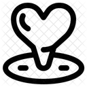 Hochzeit Ort Karte Icon