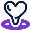 Hochzeit Ort Karte Icon