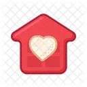 Hochzeitshaus Liebeshaus Valentinstagshaus Symbol