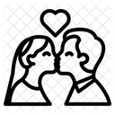 Hochzeitskuss  Symbol