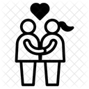Hochzeitskuss Symbol