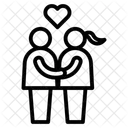 Hochzeitskuss Symbol