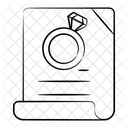 Ehevertrag Ehegelubde Vereinbarung Symbol