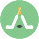 Hockey Stick Ball Icon