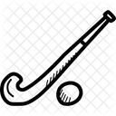 Hockey Stick Ball Icon