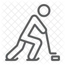 Hockey Player Sport Icon