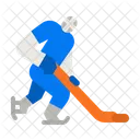 Hockey Jugador De Hockey Juego De Hockey Icono