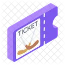Hockey Match Ticket Voucher Hockey Pass Icon