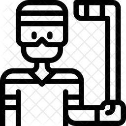ホッケー選手  アイコン