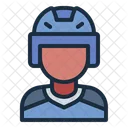 Hockey Player Athlete Avatar Icon