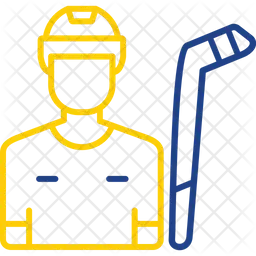 Hockey Player  Icon