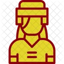 Hockey Player Woman Hockey Player Icon
