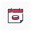 Hockey Schedule Ice Hockey Tournament Date Calendar Icon