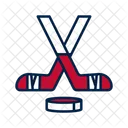 Hockey Sricks And Puck Hockey Stick Ice Hockey Game Equipment Icon