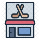 Hockey Store Equipment Sport Icon