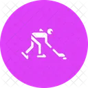 Glace Hockey Patinoire Icône