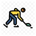 Glace Hockey Patinoire Icône
