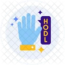Hodl Hold On Deal For Life Hand Icon