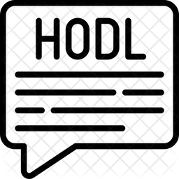 Hodl 메시지  아이콘