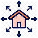 Hogar Inteligente Casa Inteligente Compartir Icono