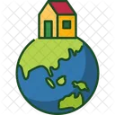 Hogar Tierra Hogar Planeta Icono