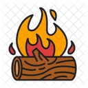 Fuego Hoguera Camping Icono