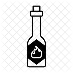 Hohe Soßenflasche  Symbol