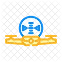 Hohe Meter Unbemannt Symbol