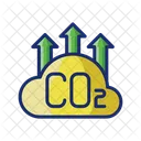 Hoher Co2-Gehalt  Symbol